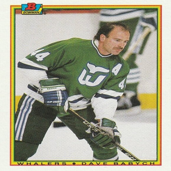 Dave Babych Hartford Whalers NHL Hockey Card Collection - 3 Card Set - Picture 4 of 4